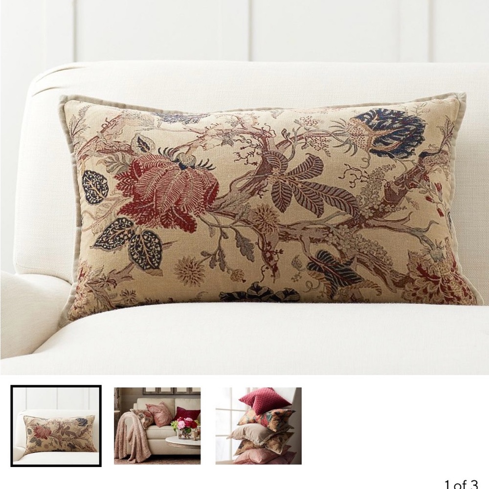 Pottery Barn Tenley velvet pillow cover